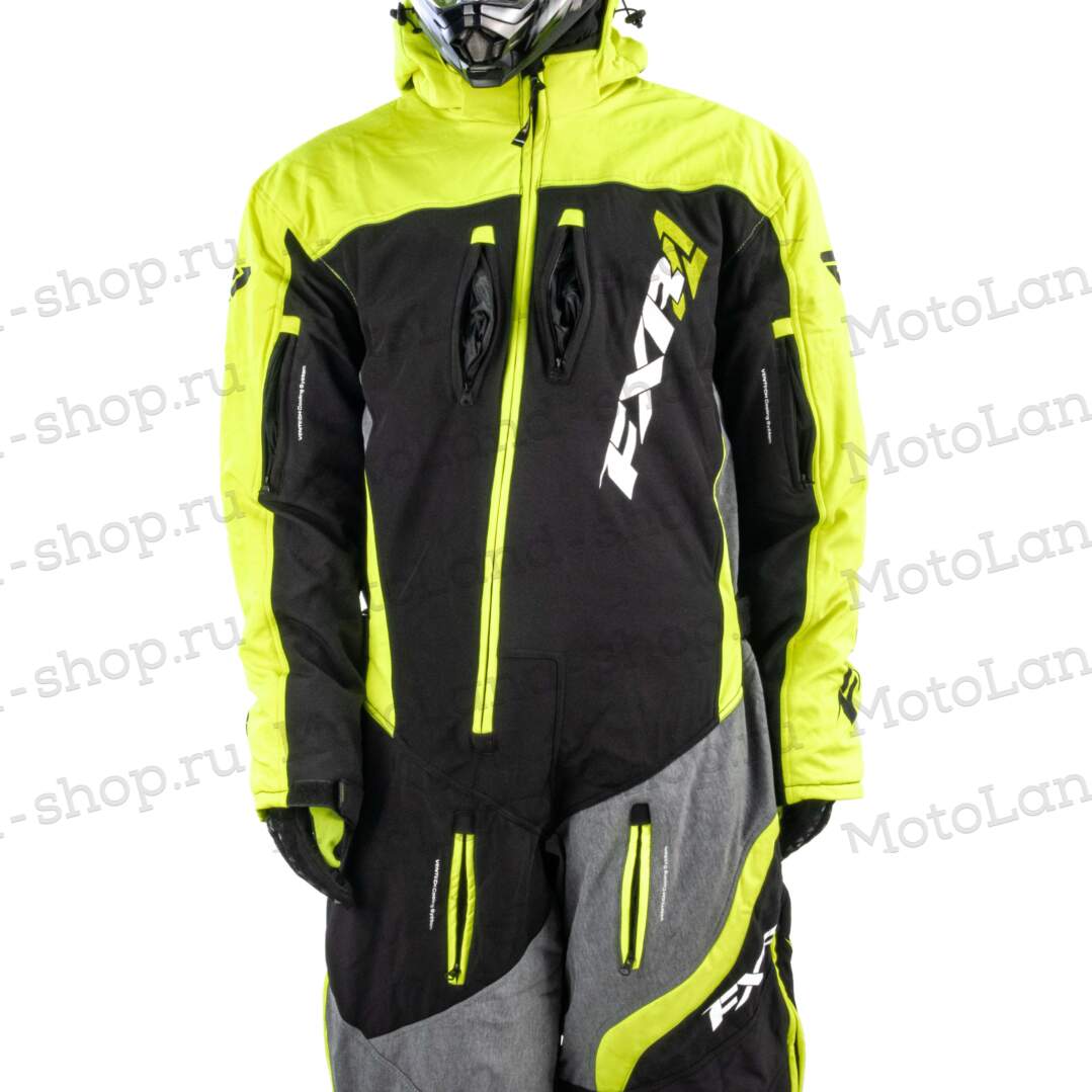 Комбинезон для снегохода FXR Maverick Lite №1 lemon-green (текстиль) (M)