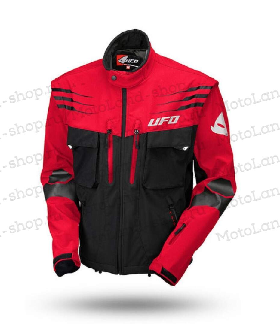 Куртка мото UFO №8 red (текстиль) (M)