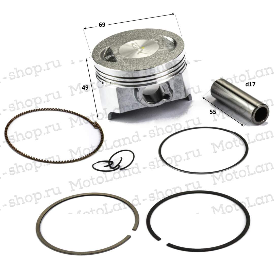 Поршень в сборе 169FMM  X-TECH