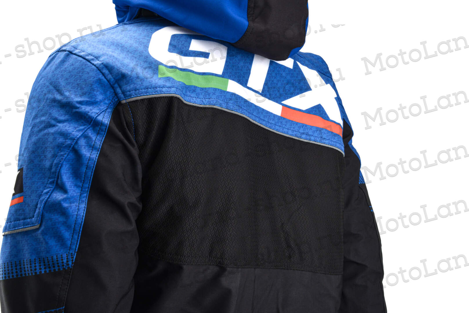 Куртка для снегохода GTX №1 black-blue (текстиль) (L)