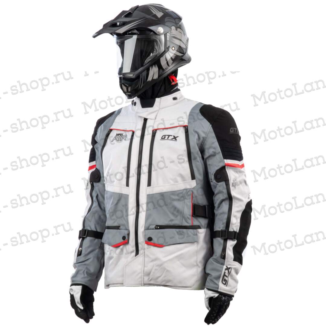 Куртка мотоциклетная (текстиль) GTX EJ-2405 LIGHT GREY (M) Куртка мотоциклетная (текстиль) GTX EJ-2405 LIGHT GREY (M)