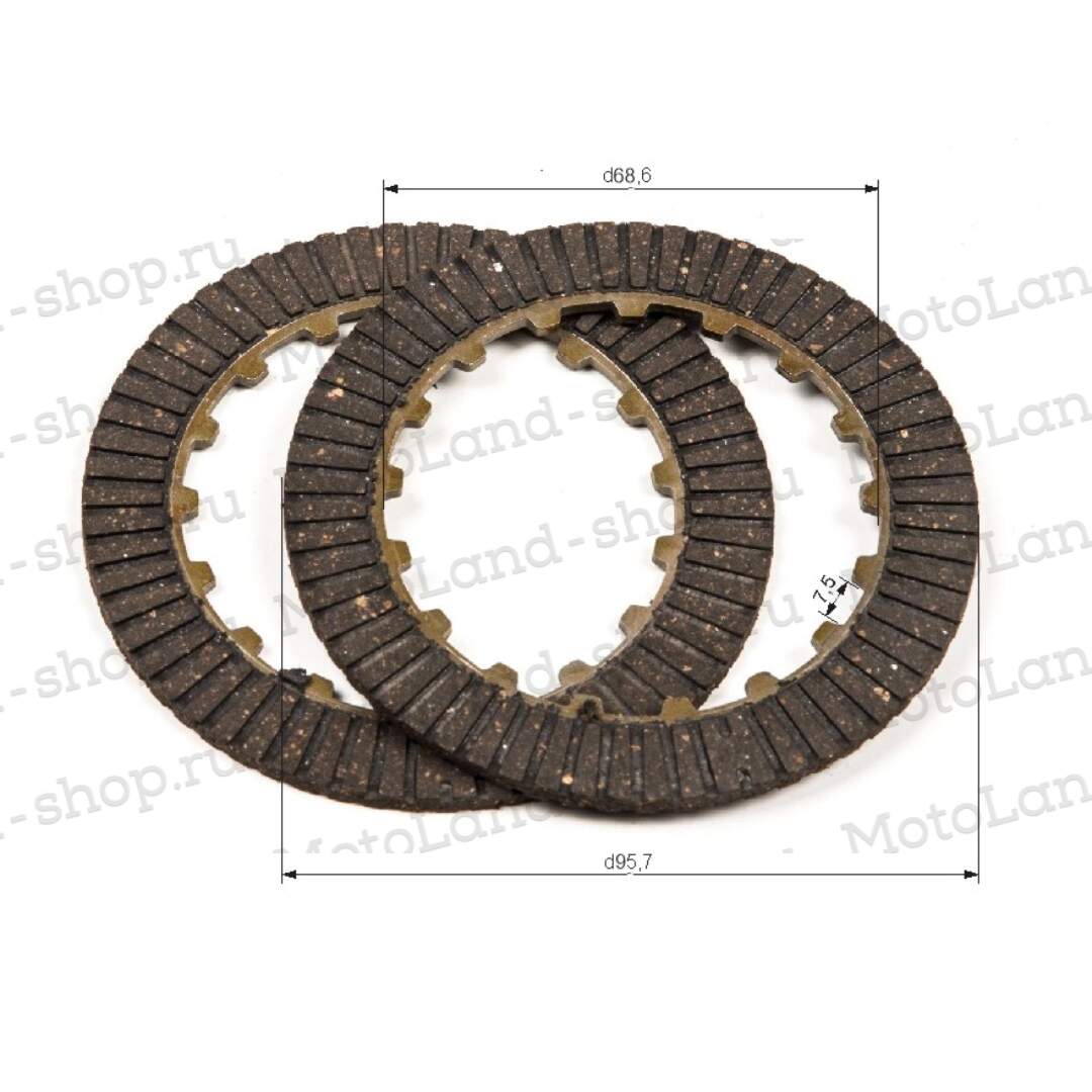 Диск сцепления 139FMB, 147FMH, 152FMH, 153FMH 50-110см3 (компл 2шт) 