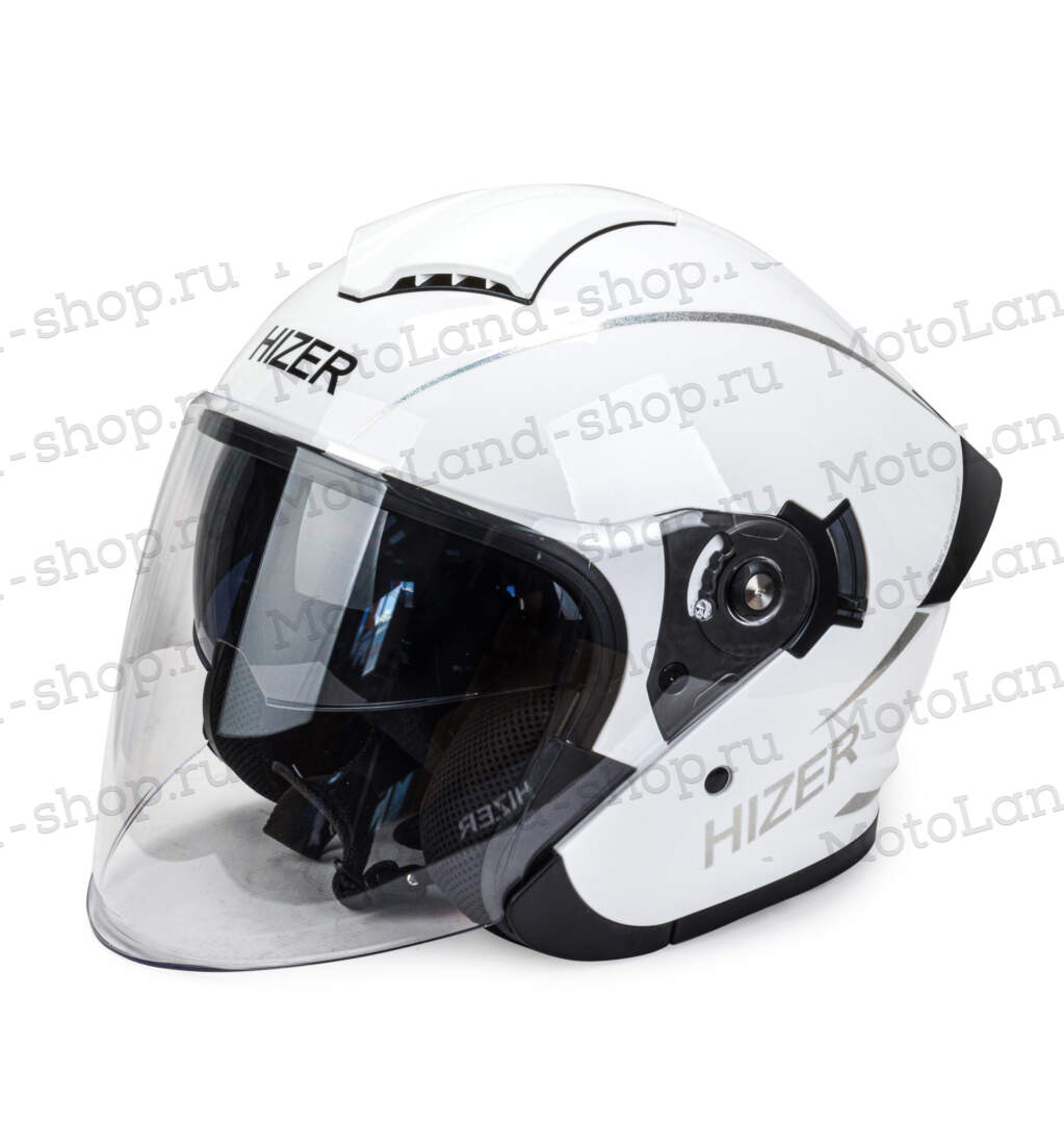 Шлем мото открытый HIZER 250 №2 (XL) white Шлем мото открытый HIZER 250 №2 (XL) white