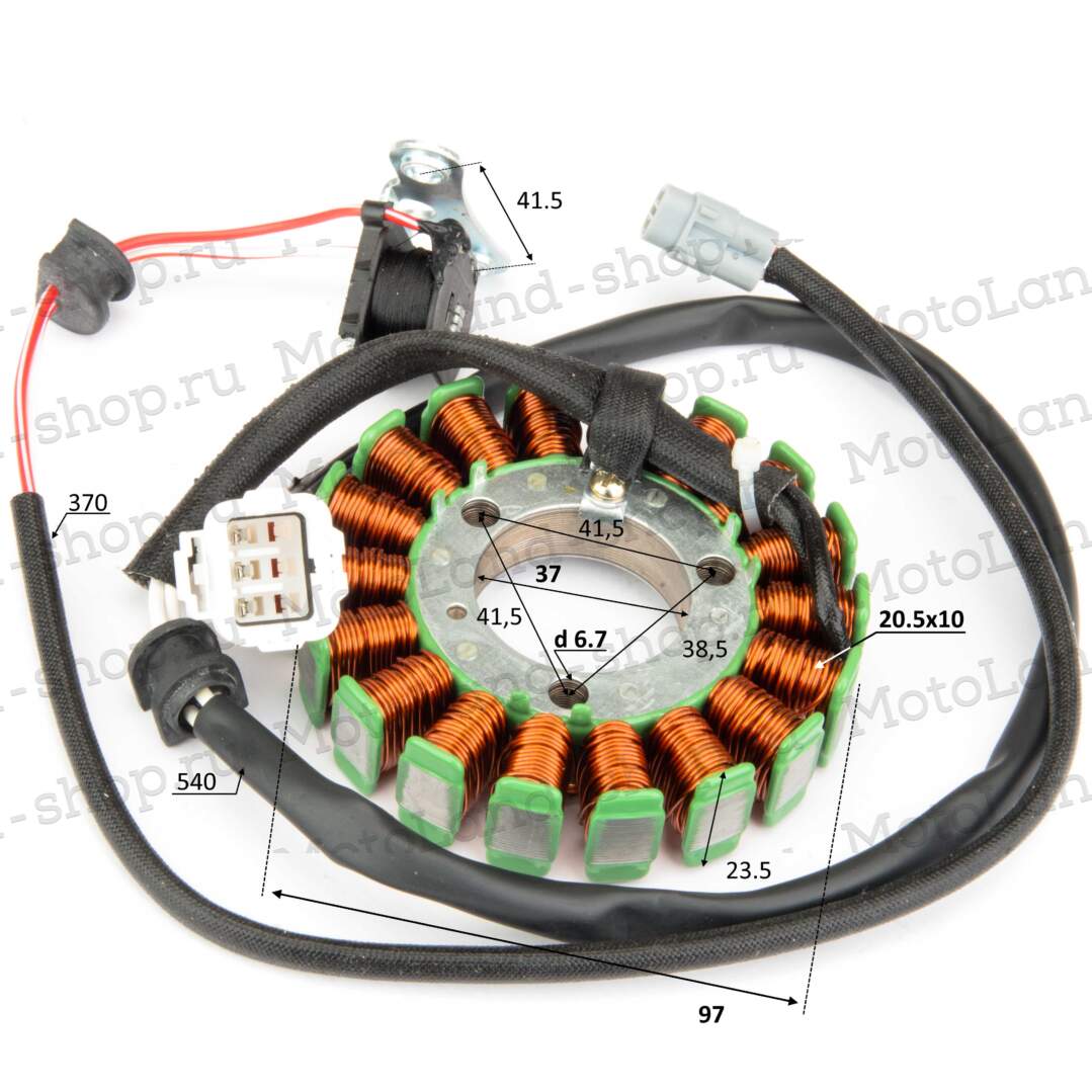 Статор генератора 166MM M7 2str 250см3 LONCIN