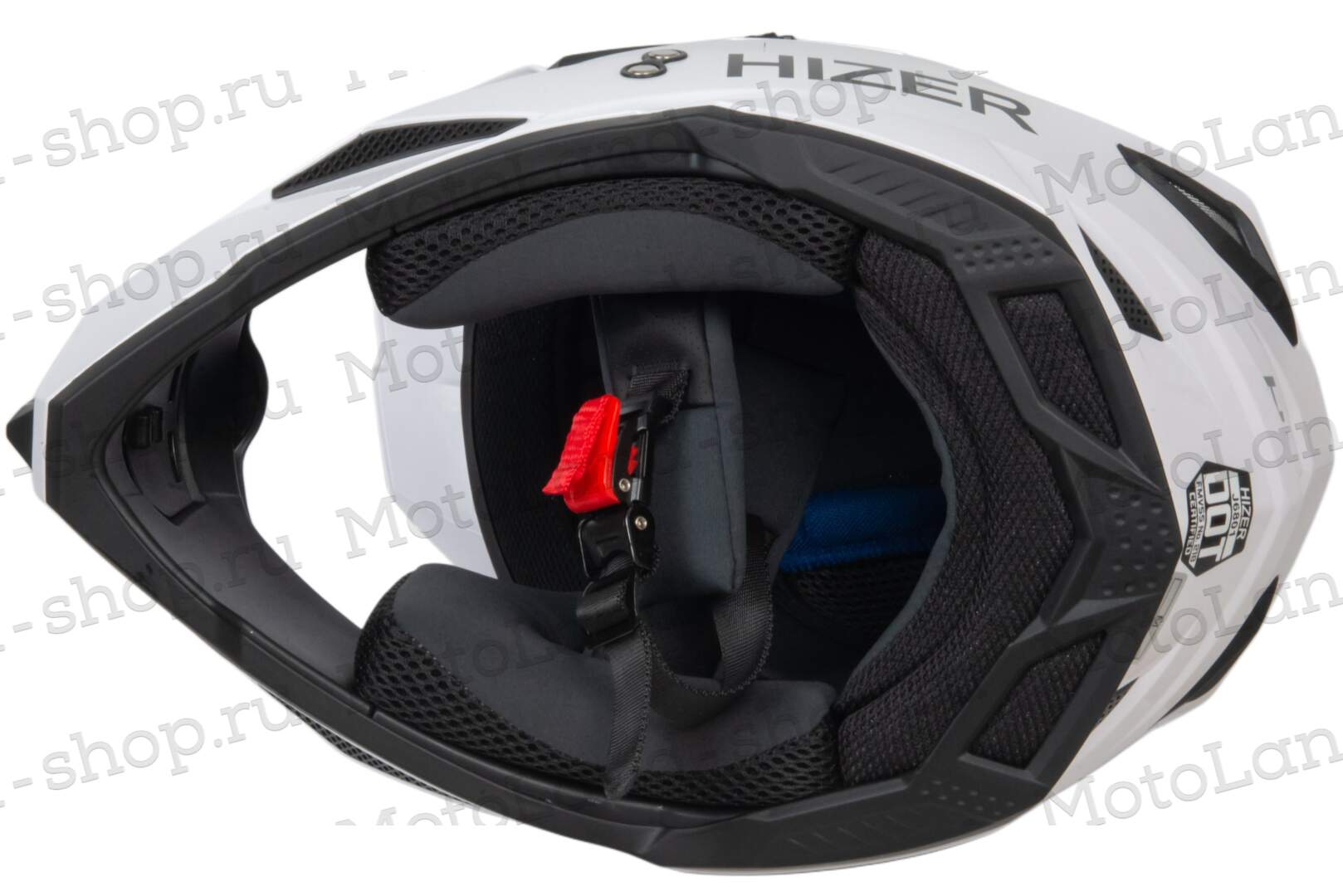 Шлем мото кроссовый HIZER J6801 №2 (M) white Шлем мото кроссовый HIZER J6801 №2 (M) white