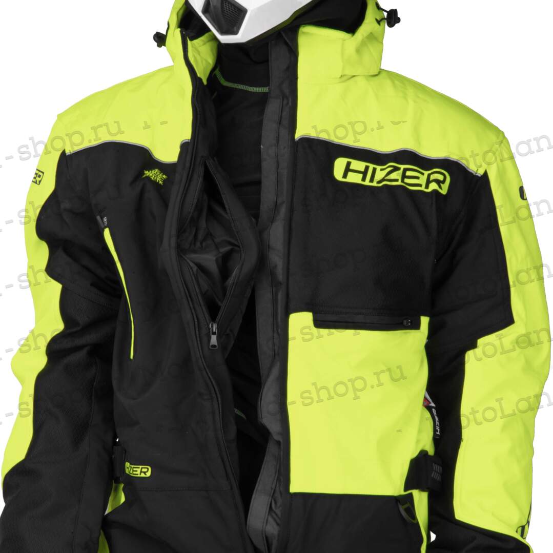 Комбинезон для снегохода HIZER №1 black-yellow (текстиль) (XXL) Комбинезон для снегохода HIZER №1 black-yellow (текстиль) (XXL)