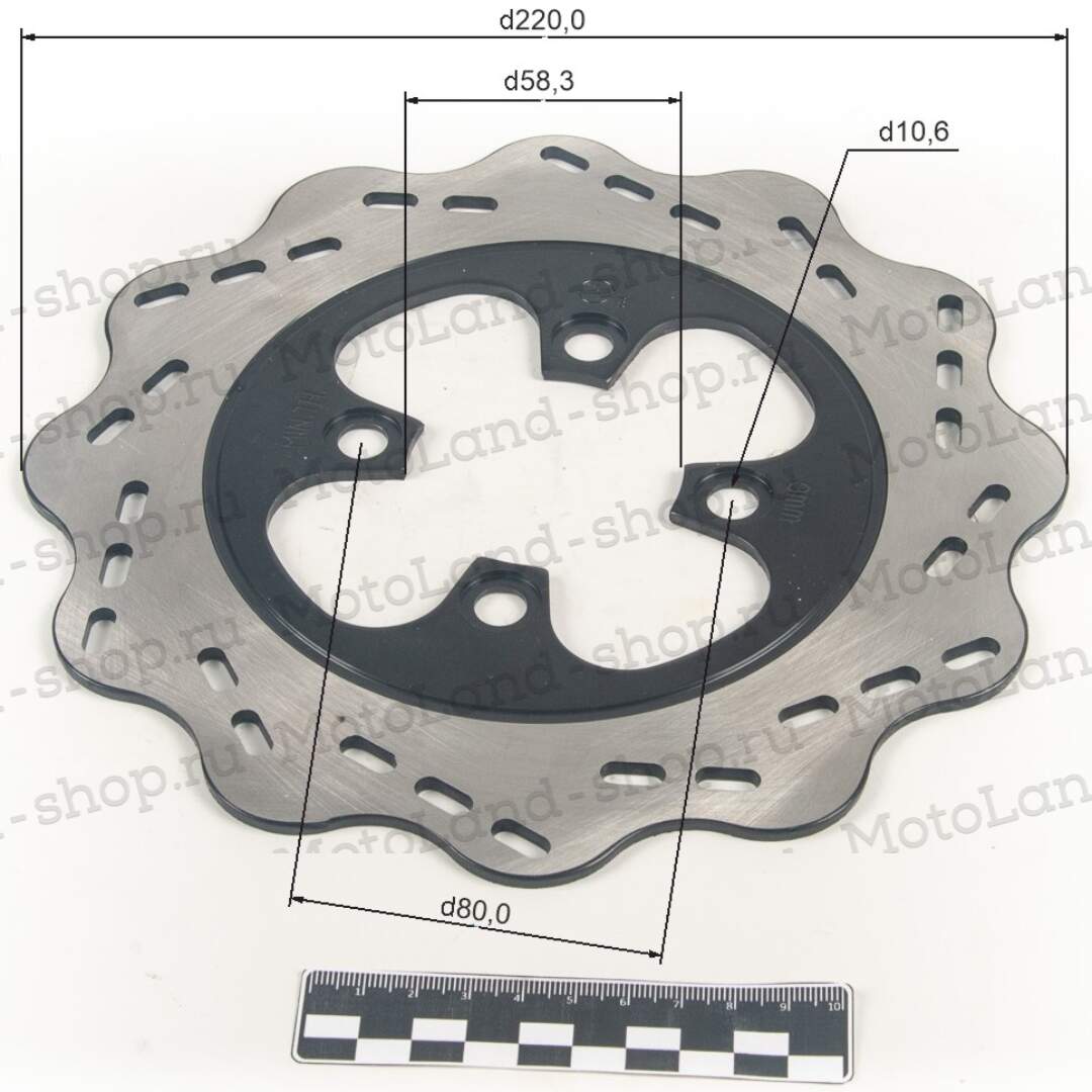 Диск тормозной задний CRF 250/KAYO K1/BSE J1/J2  220мм