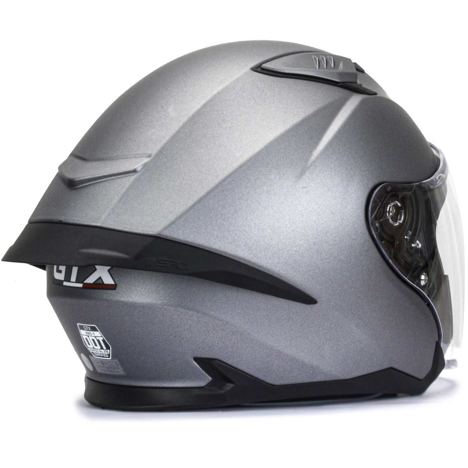 Шлем мото открытый GTX 885-1 №1 (M) GREY