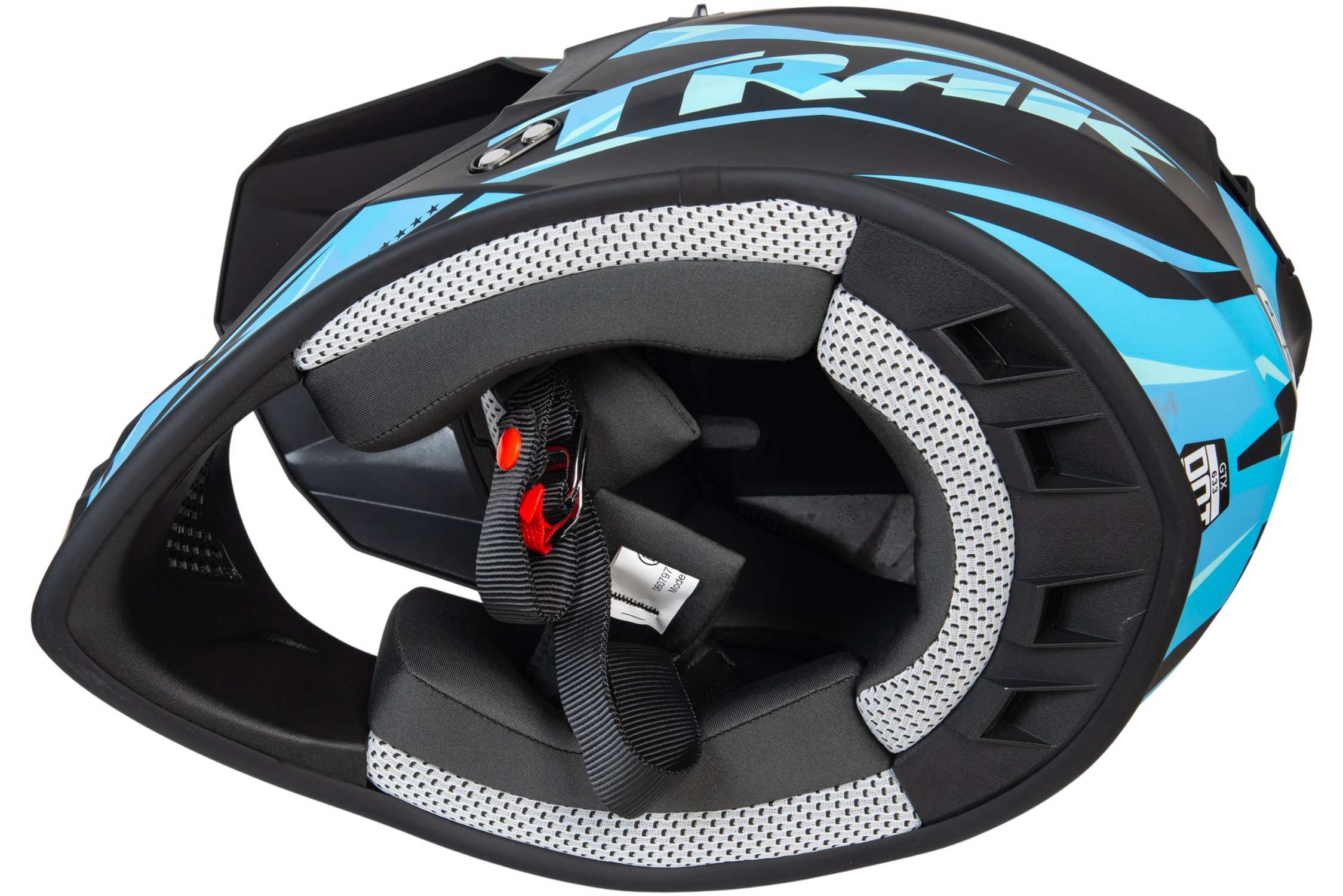 Шлем мото кроссовый GTX 633 №4 (XL) BLACK/BLUE