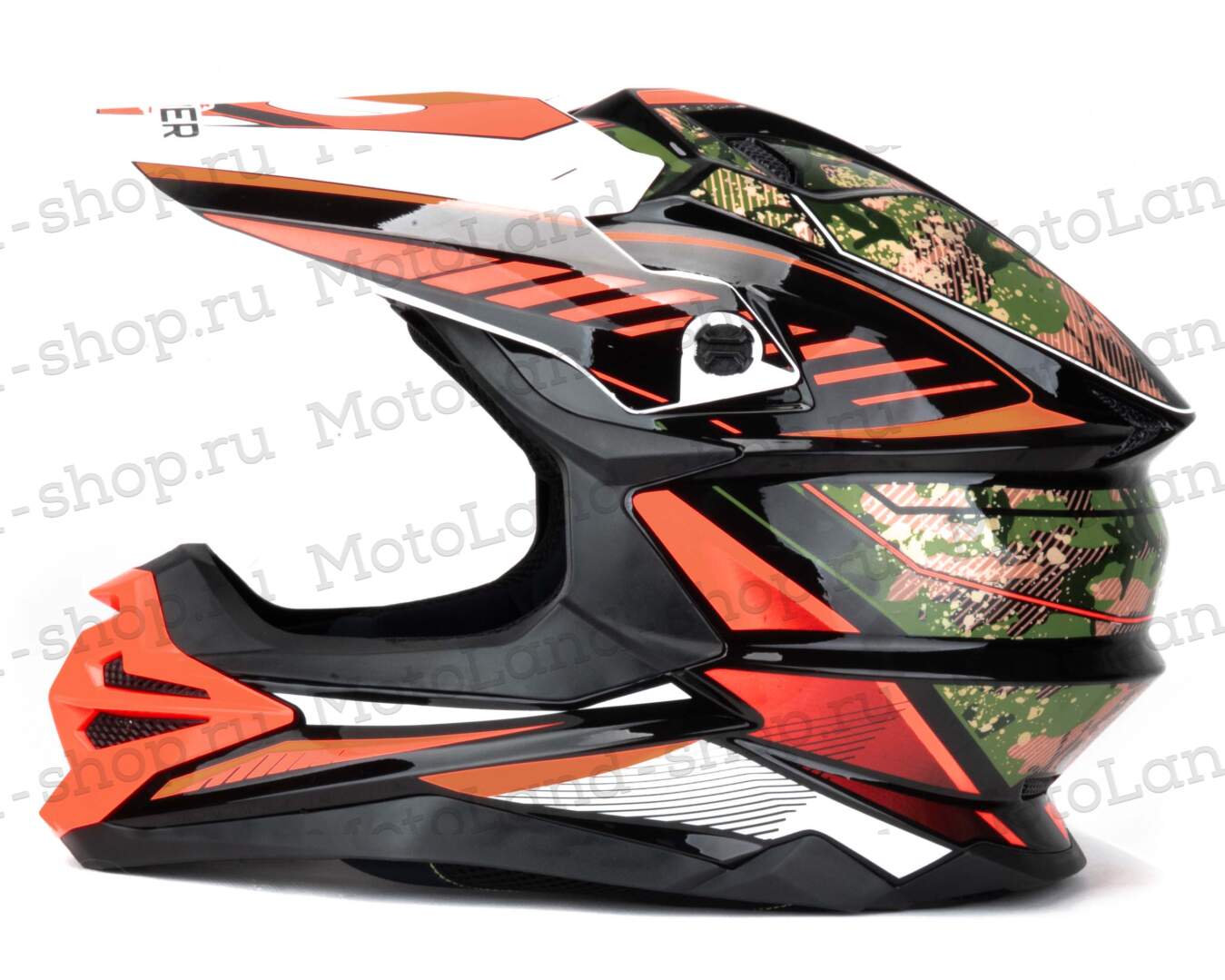 Шлем мото кроссовый HIZER J6803 №5 (M) BLACK/NEON FUCHSIA