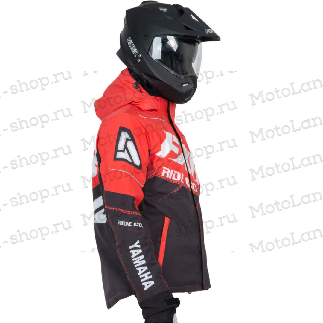 Куртка для снегохода FXR Yamaha Boost №5 black-red (текстиль) (L)