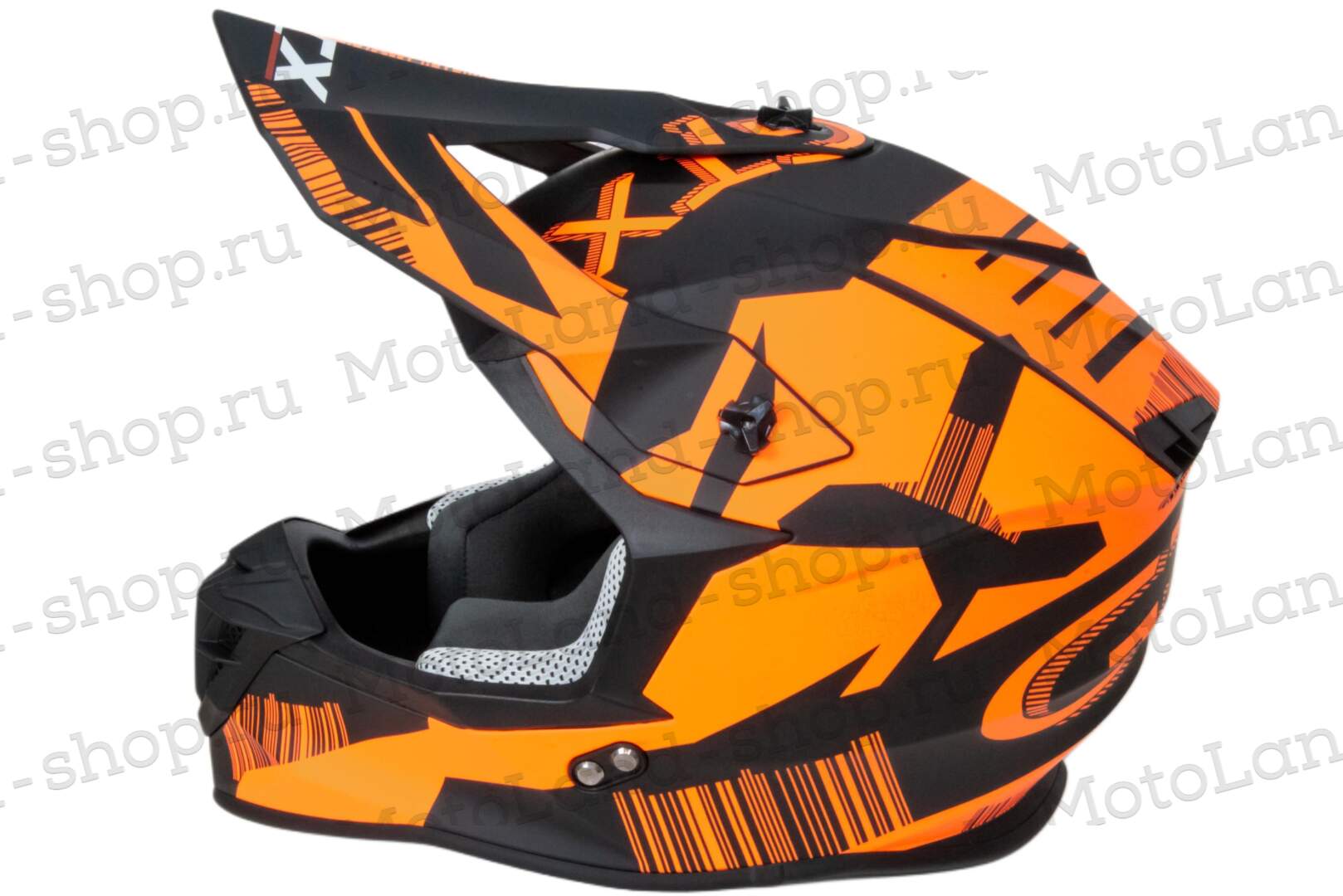 Шлем мото кроссовый GTX 633 №5 (L) BLACK/FLUO ORANGE