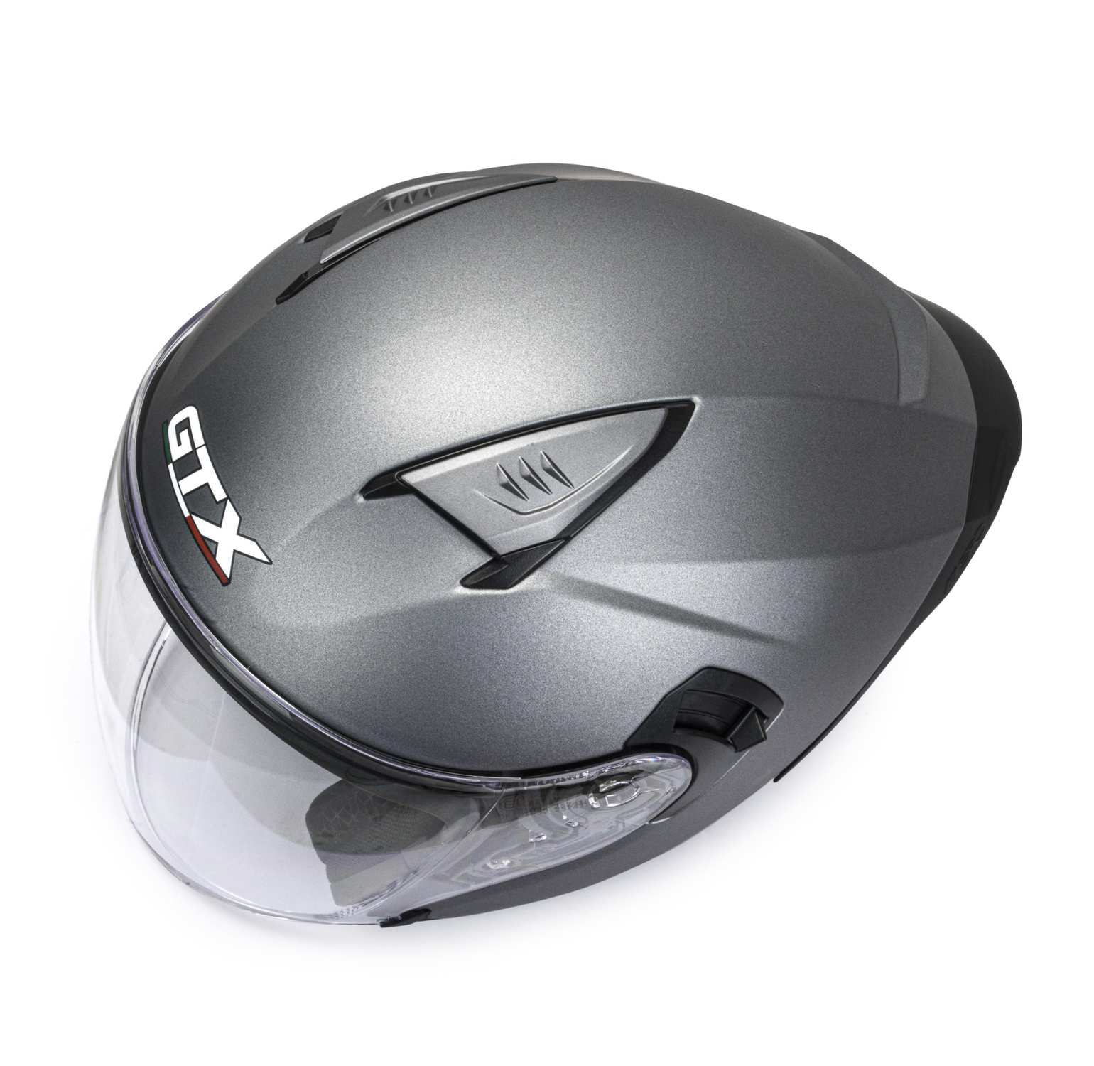 Шлем мото открытый GTX 885-1 №1 (S) GREY