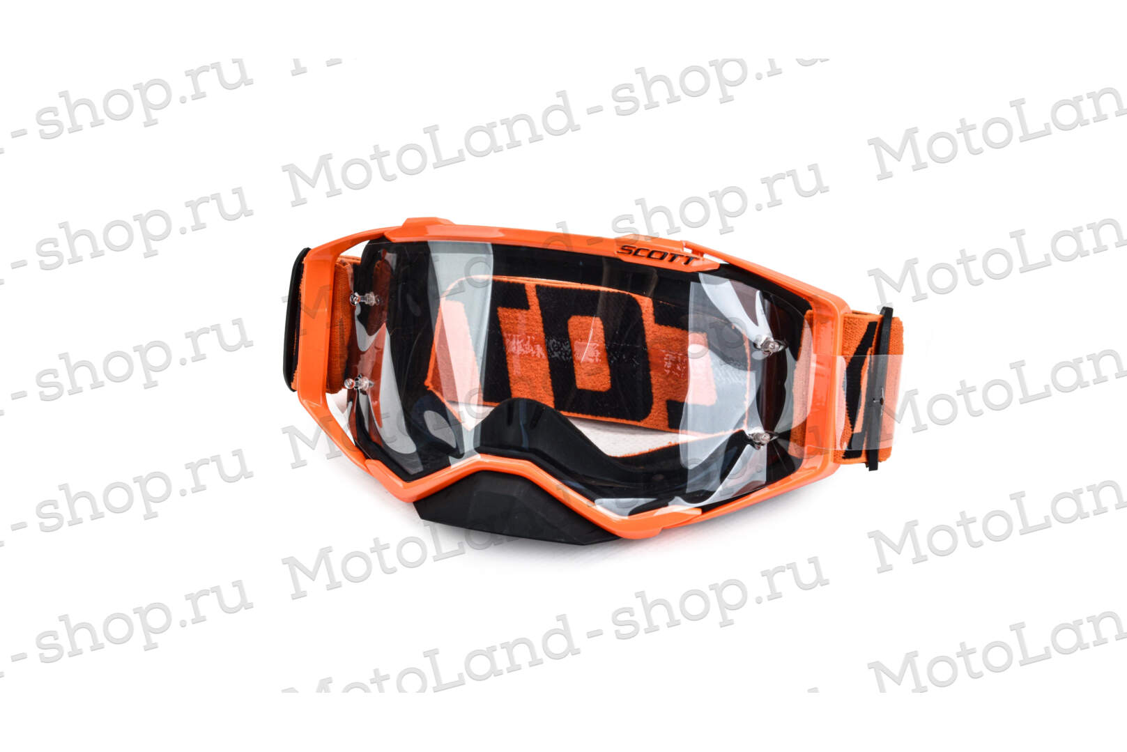 Очки мотокросс SCOTT №4  black/orange