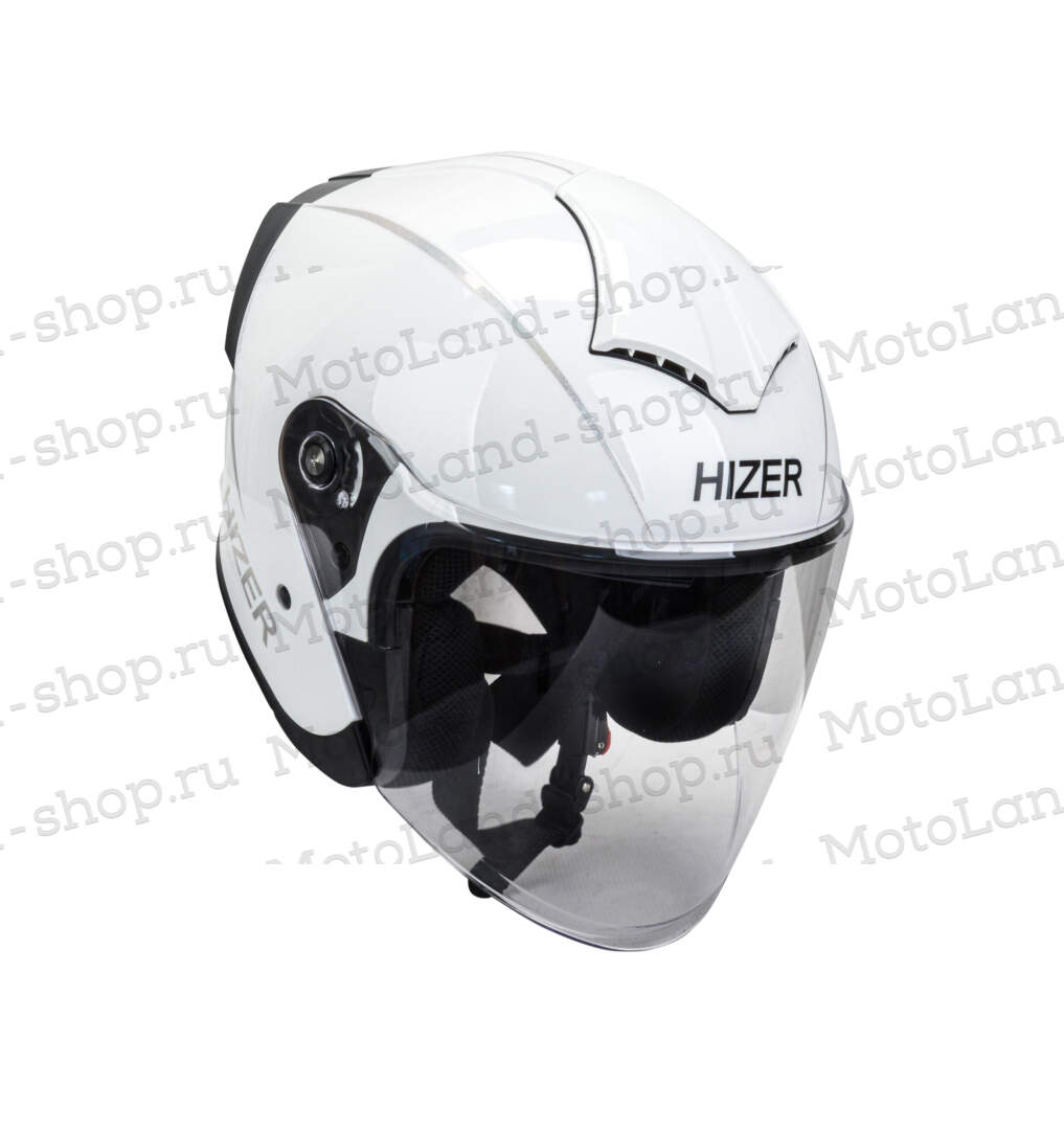 Шлем мото открытый HIZER 250 №2 (XL) white Шлем мото открытый HIZER 250 №2 (XL) white