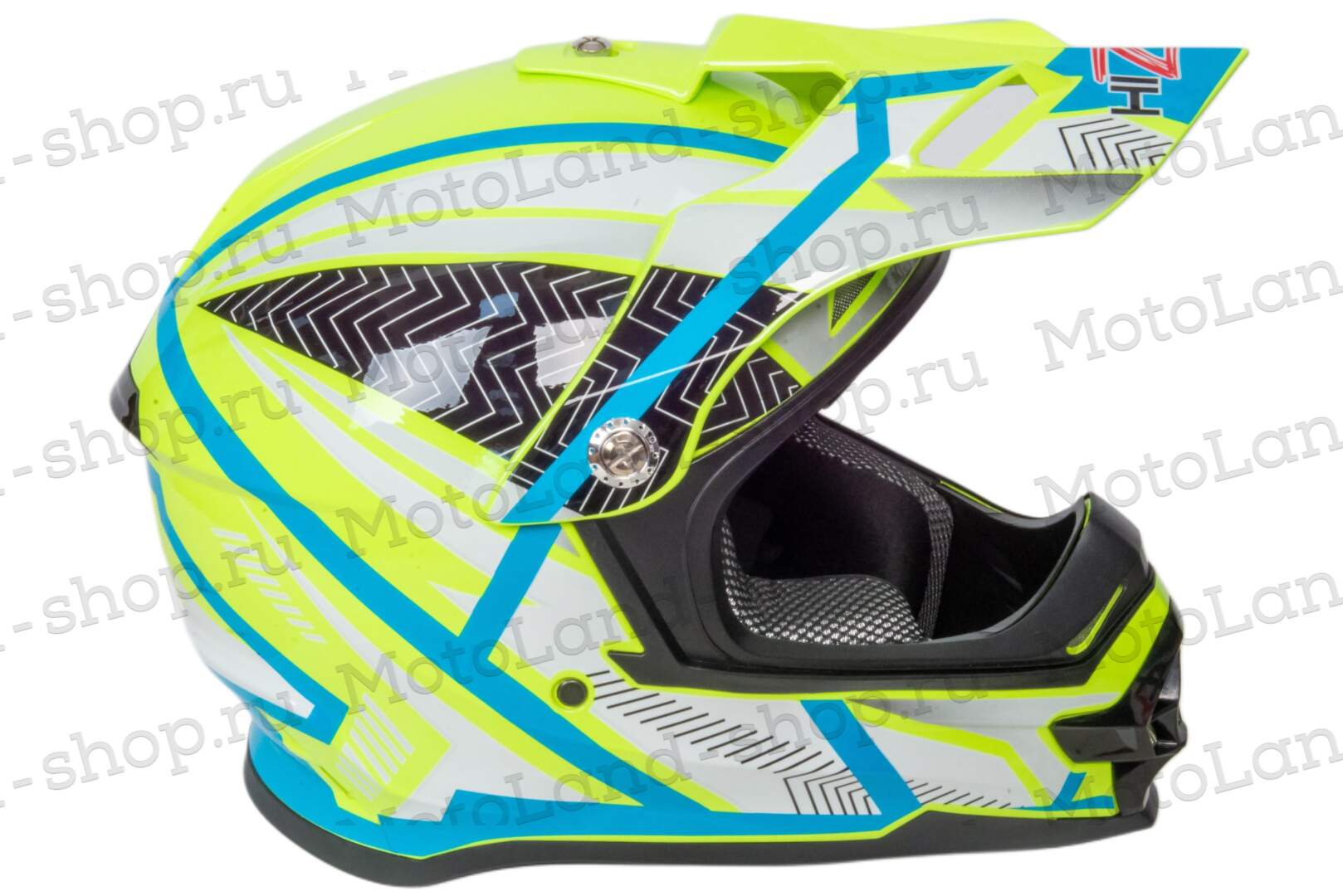 Шлем мото кроссовый HIZER B6196 №1 (XL) yellow