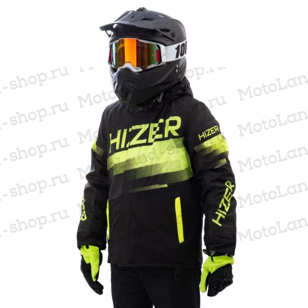 Куртка для снегохода (детская) HIZER №4 black-yellow (текстиль) (16Y) Куртка для снегохода (детская) HIZER №4 black-yellow (текстиль) (16Y)