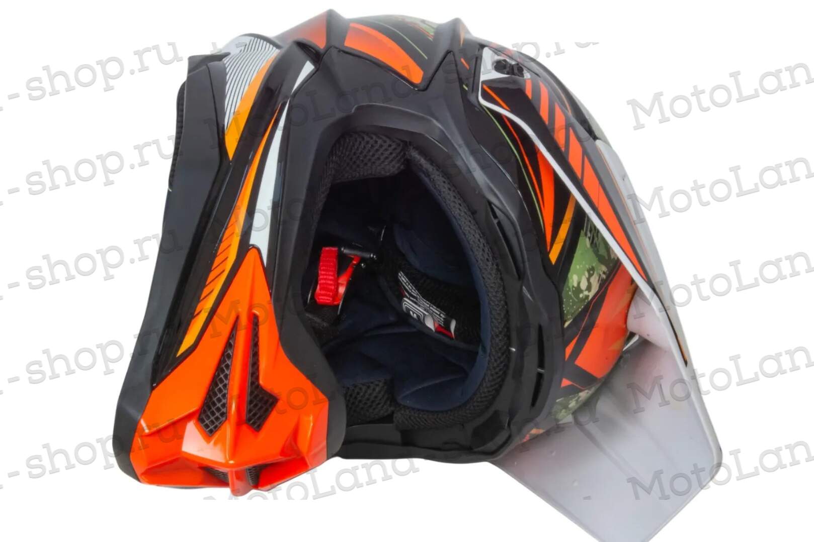 Шлем мото кроссовый HIZER J6803 №6 (M) BLACK/BLUE/GREEN Шлем мото кроссовый HIZER J6803 №6 (M) BLACK/BLUE/GREEN