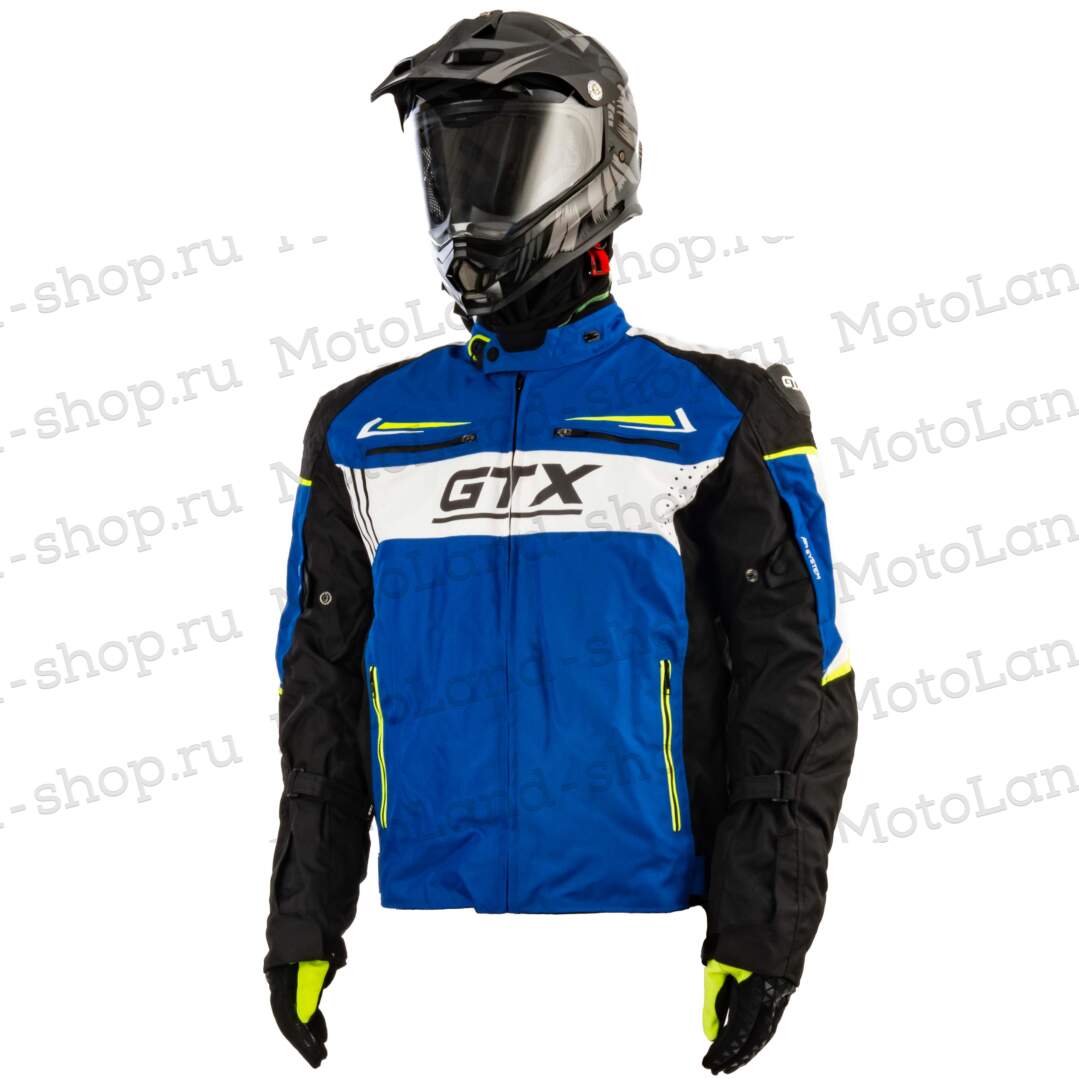 Куртка мотоциклетная (текстиль) GTX EJ-2412 BLACK/LIGHT BLUE (XXL) Куртка мотоциклетная (текстиль) GTX EJ-2412 BLACK/LIGHT BLUE (XXL)