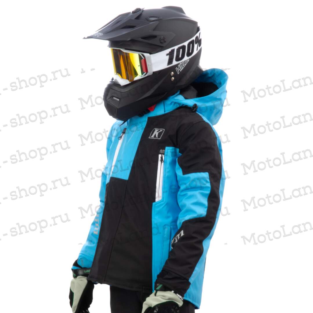 Куртка для снегохода (детская) KLIM KOMPOUND №3 black-blue (текстиль) (10Y)
