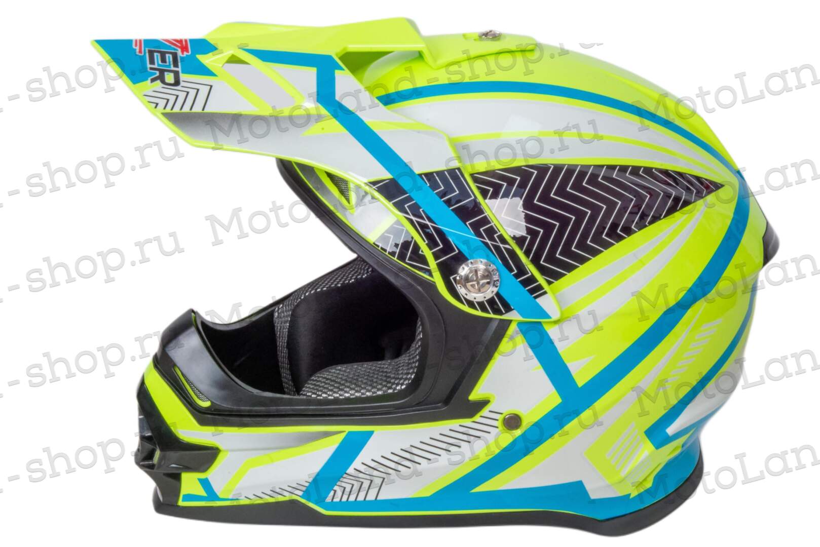 Шлем мото кроссовый HIZER B6196 №1 (XL) yellow