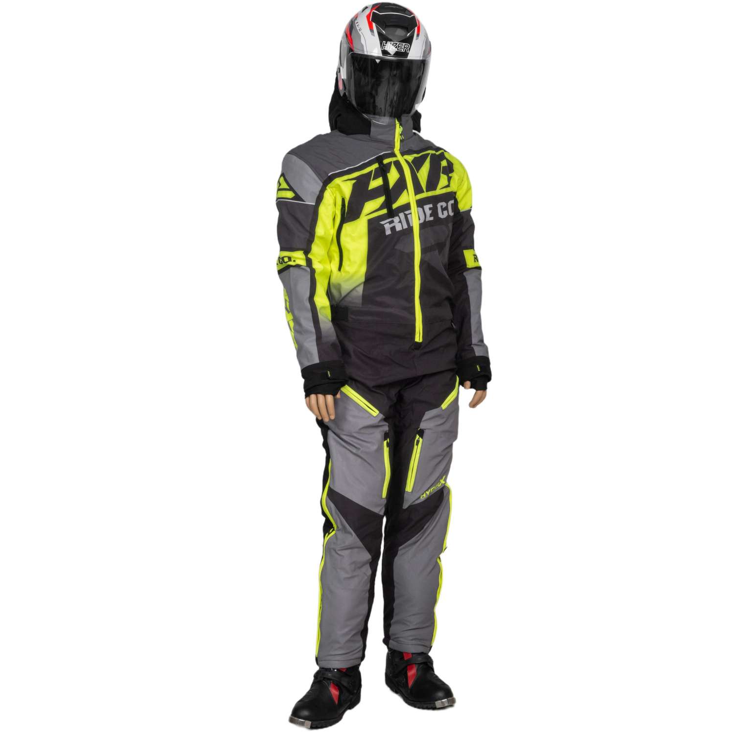 Комбинезон для снегохода FXR CX №4 gray-yellow (текстиль) (L)