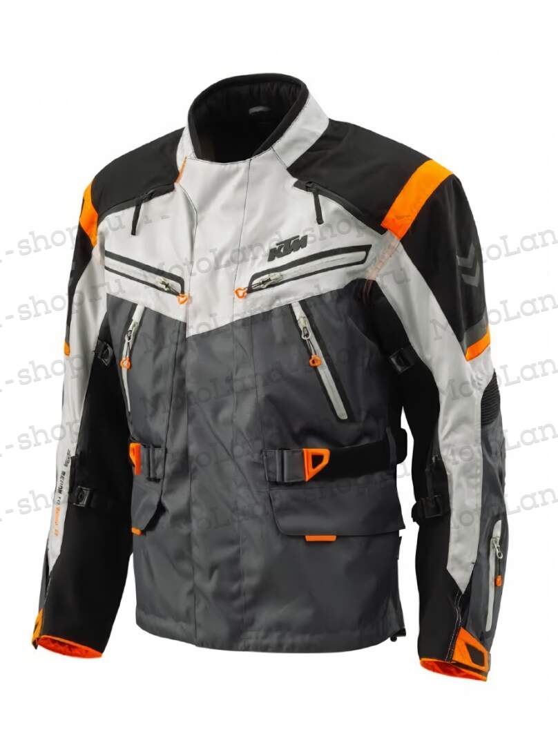 Куртка мото KTM №7 grey (текстиль) (M)