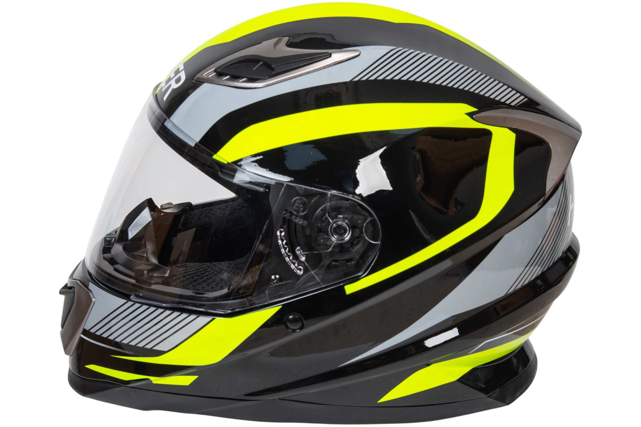 Шлем мото интеграл HIZER B562 №1 (S)  black/yellow