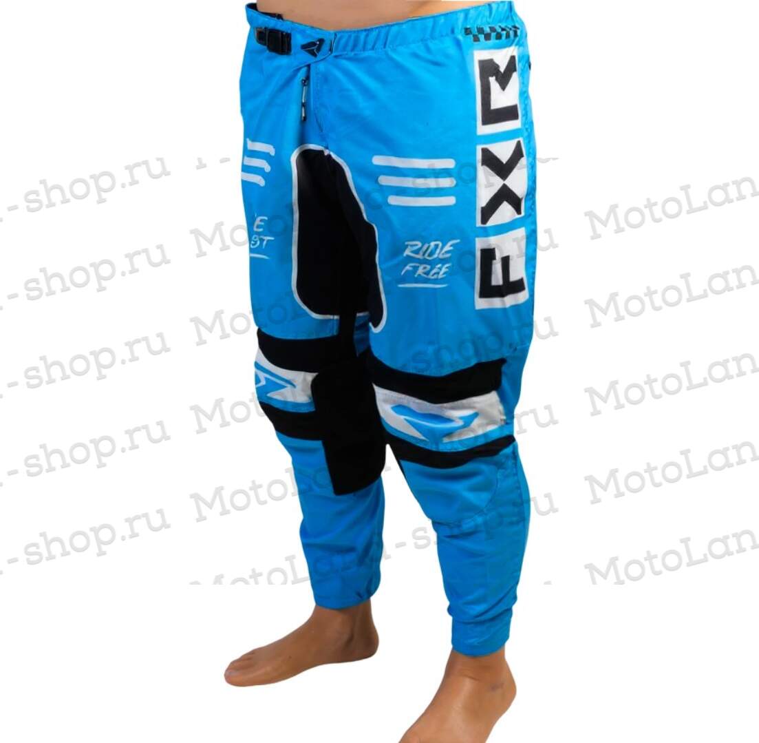 Штаны для мотокросса FXR №1 (L) black/blue