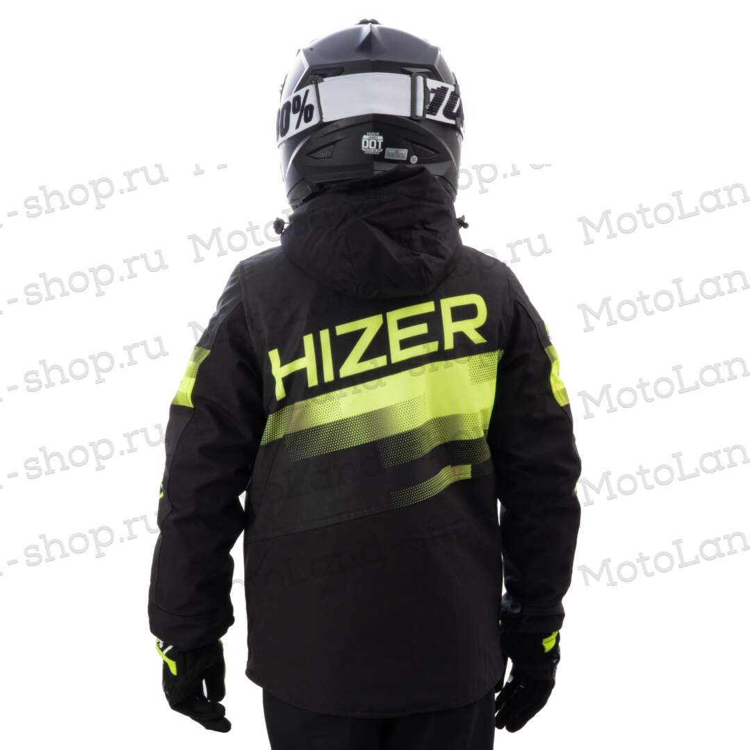Куртка для снегохода (детская) HIZER №4 black-yellow (текстиль) (16Y) Куртка для снегохода (детская) HIZER №4 black-yellow (текстиль) (16Y)