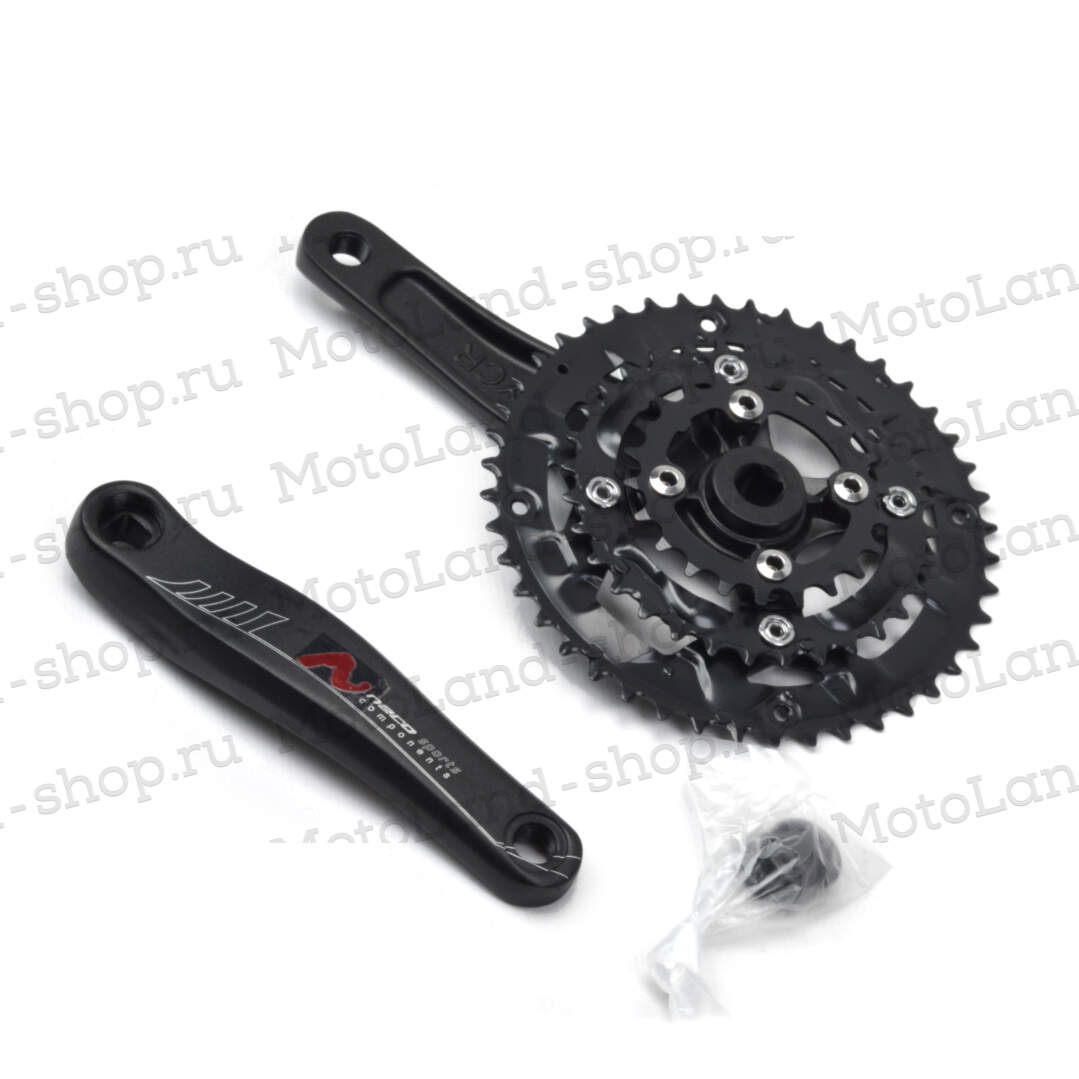 Шатун NECO MA11-432B звёзды 22/32/44T сталь,170мм