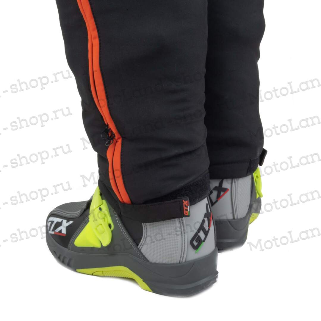 Комбинезон для снегохода GTX №3 black-orange (текстиль) (M)