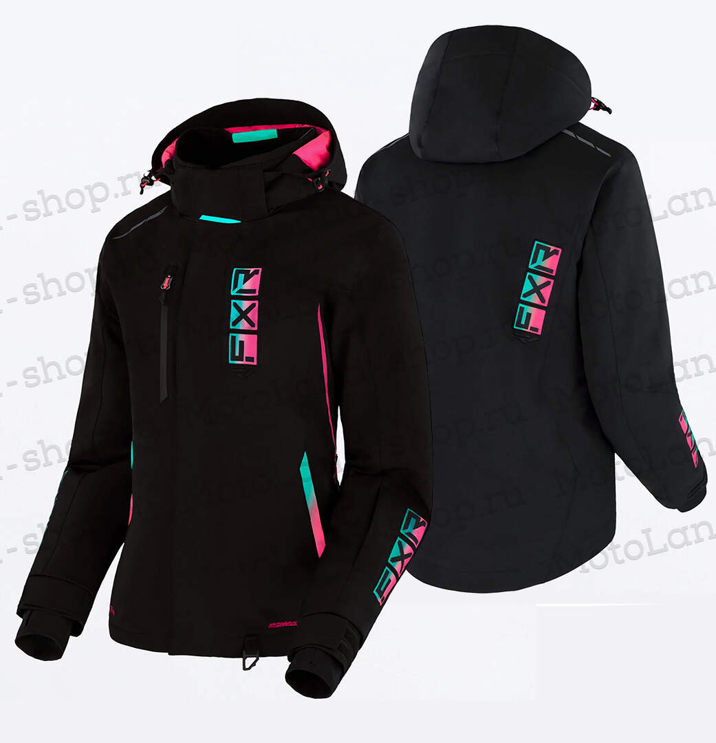 Куртка для снегохода (женская) FXR EVO FX №4 black (текстиль) (XL)