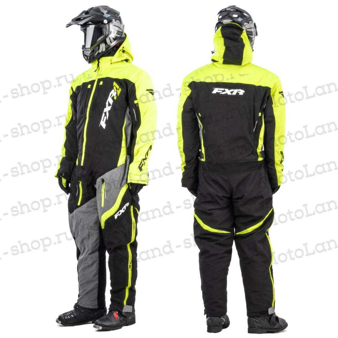 Комбинезон для снегохода FXR Maverick Lite №1 lemon-green (текстиль) (S)