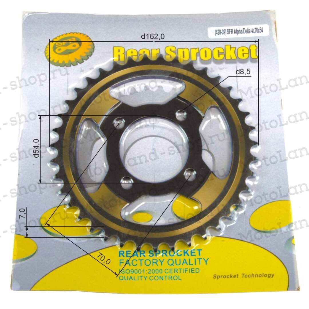 Венец, звезда ведомая (428-39) SFR Альфа/Дельта 4х70х54