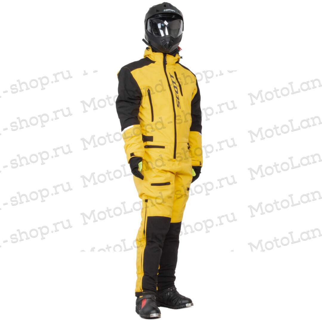 Комбинезон для снегохода SCOTT DS Shell Dryo One Piece (-5 C) №2 yellow-black (текстиль) (XL)
