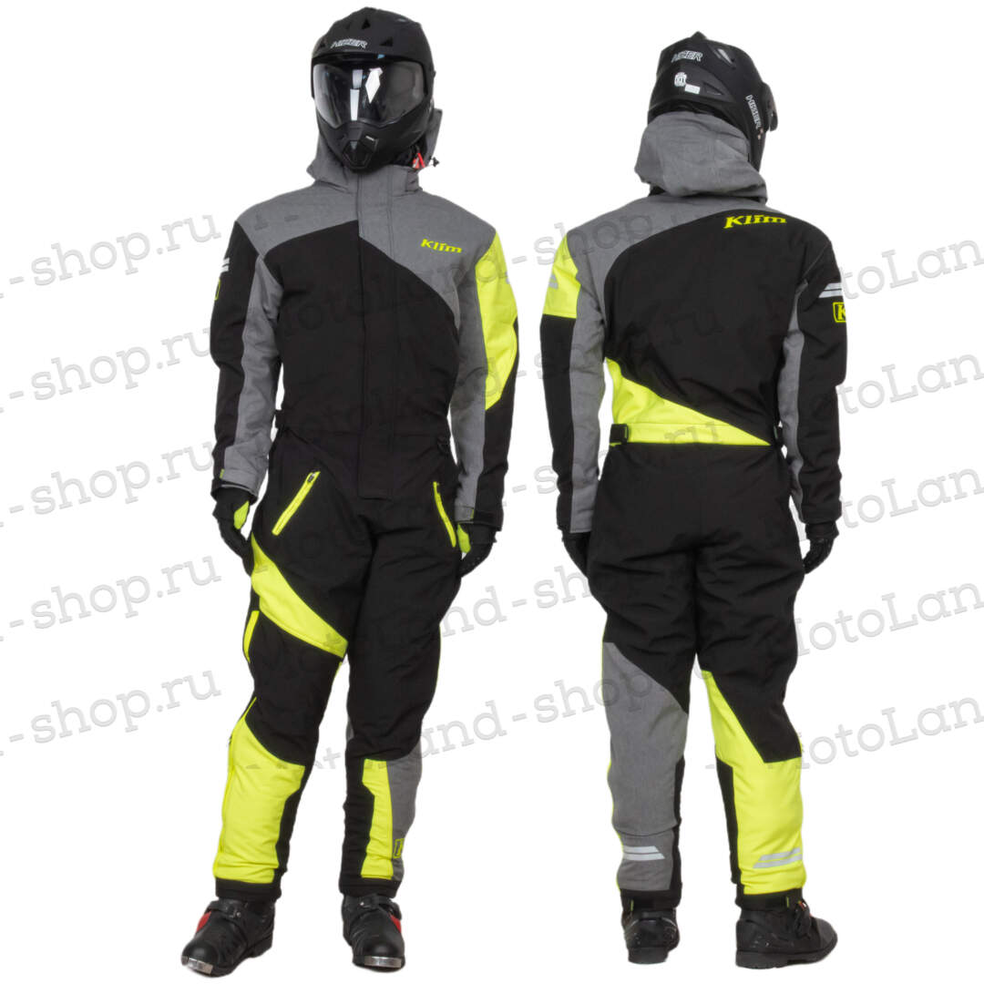 Комбинезон для снегохода KLIM RAILSLIDE (-5 С) №9 black-yellow (текстиль) (XXL)