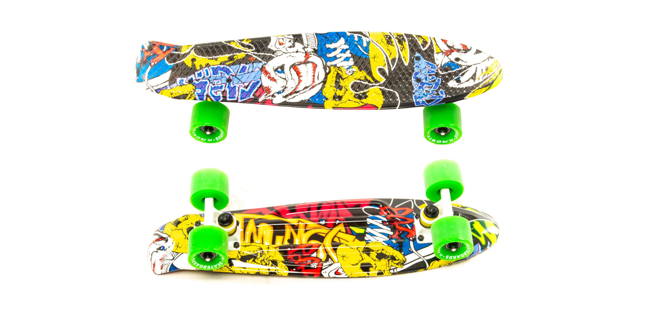 Скейтборд KROSTEK 22" пластик PC22 №7 / SKULL