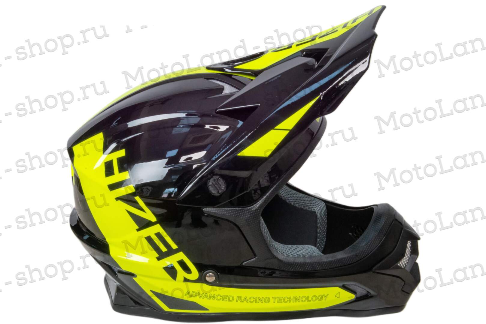 Шлем мото кроссовый HIZER J6805 №1 (XL) black/yellow