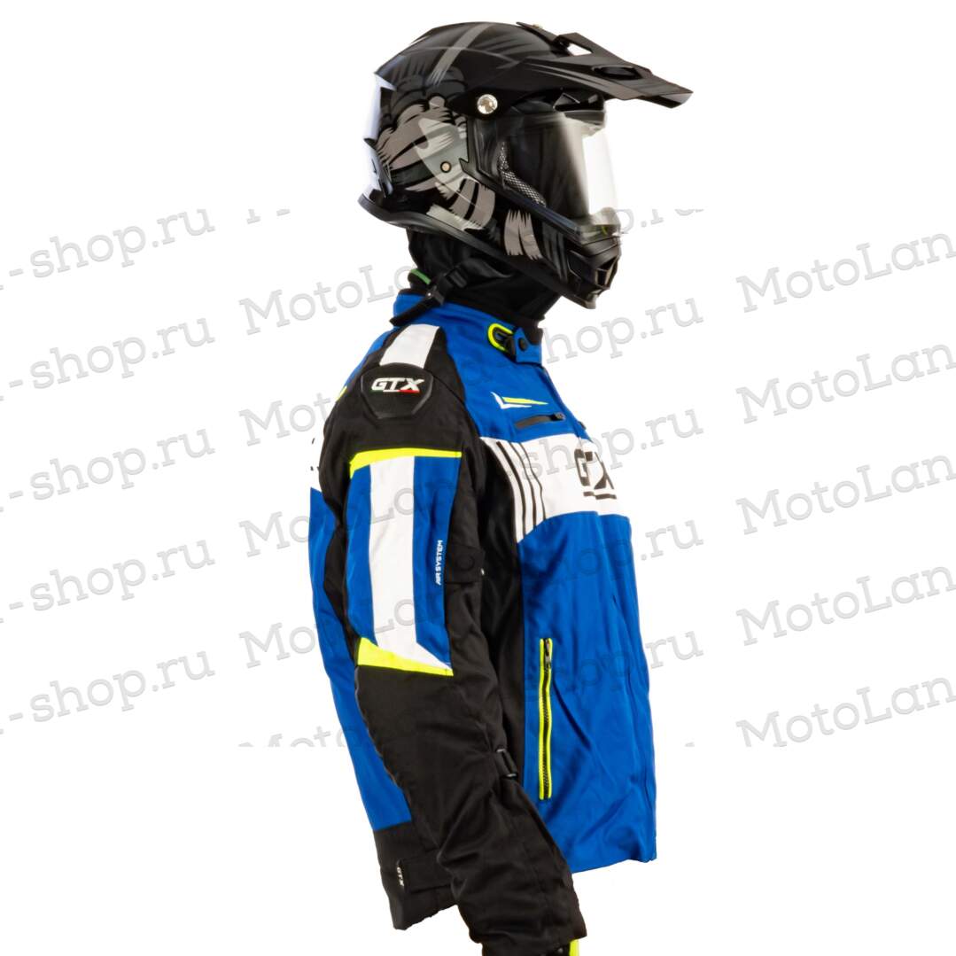 Куртка мотоциклетная (текстиль) GTX EJ-2412 BLACK/LIGHT BLUE (XXL) Куртка мотоциклетная (текстиль) GTX EJ-2412 BLACK/LIGHT BLUE (XXL)