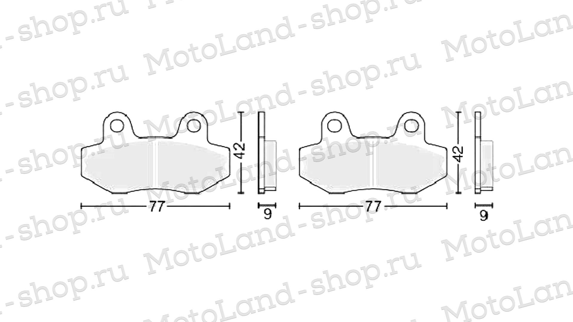 Колодки тормозные дисковые №1 медные