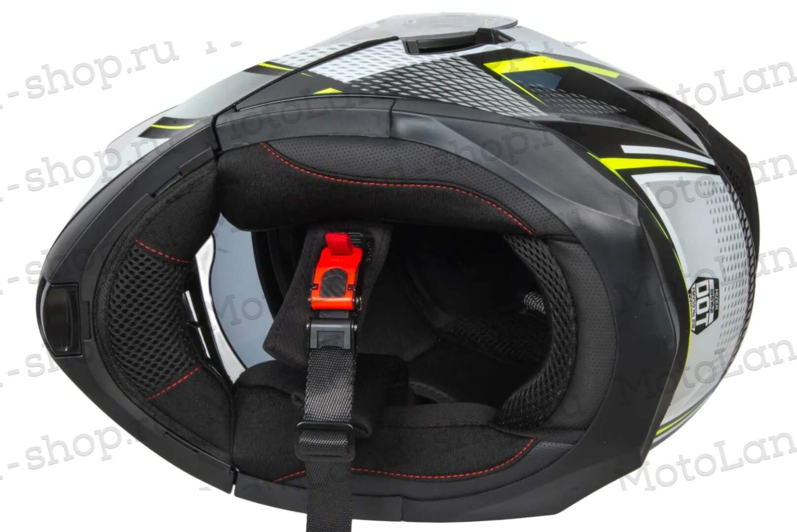 Шлем мото интеграл HIZER B5162 №3 (M)  black/lemon Шлем мото интеграл HIZER B5162 №3 (M)  black/lemon