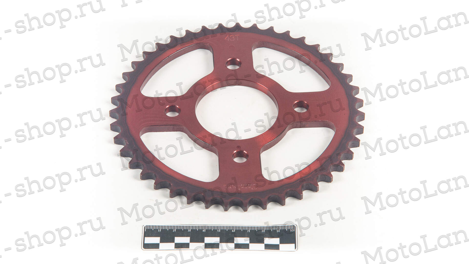 Венец, звезда ведомая (428-43) CG/CB 4х90х58 красная