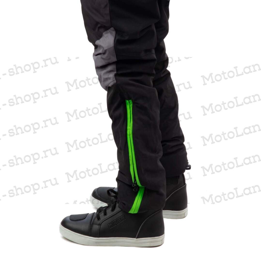 Комбинезон для снегохода (детский) HIZER №5 black-green (текстиль) (14Y)