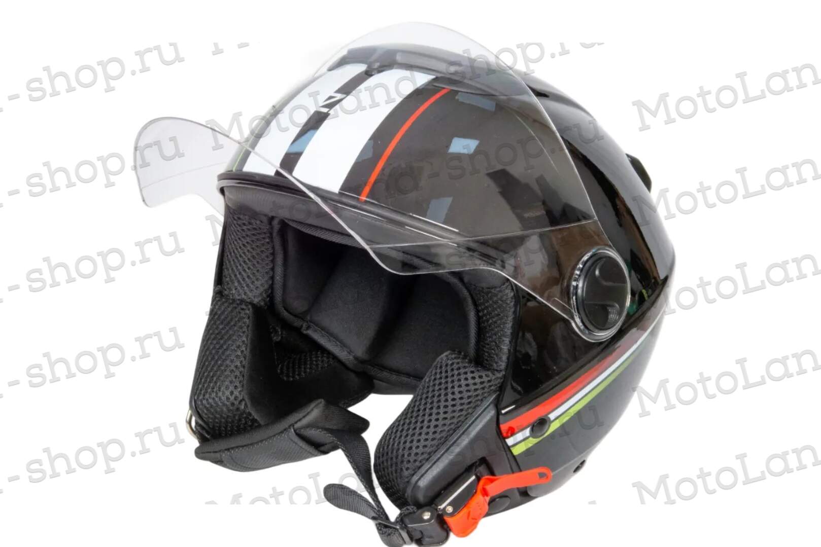 Шлем мото открытый HIZER 217 №2 (M)  black