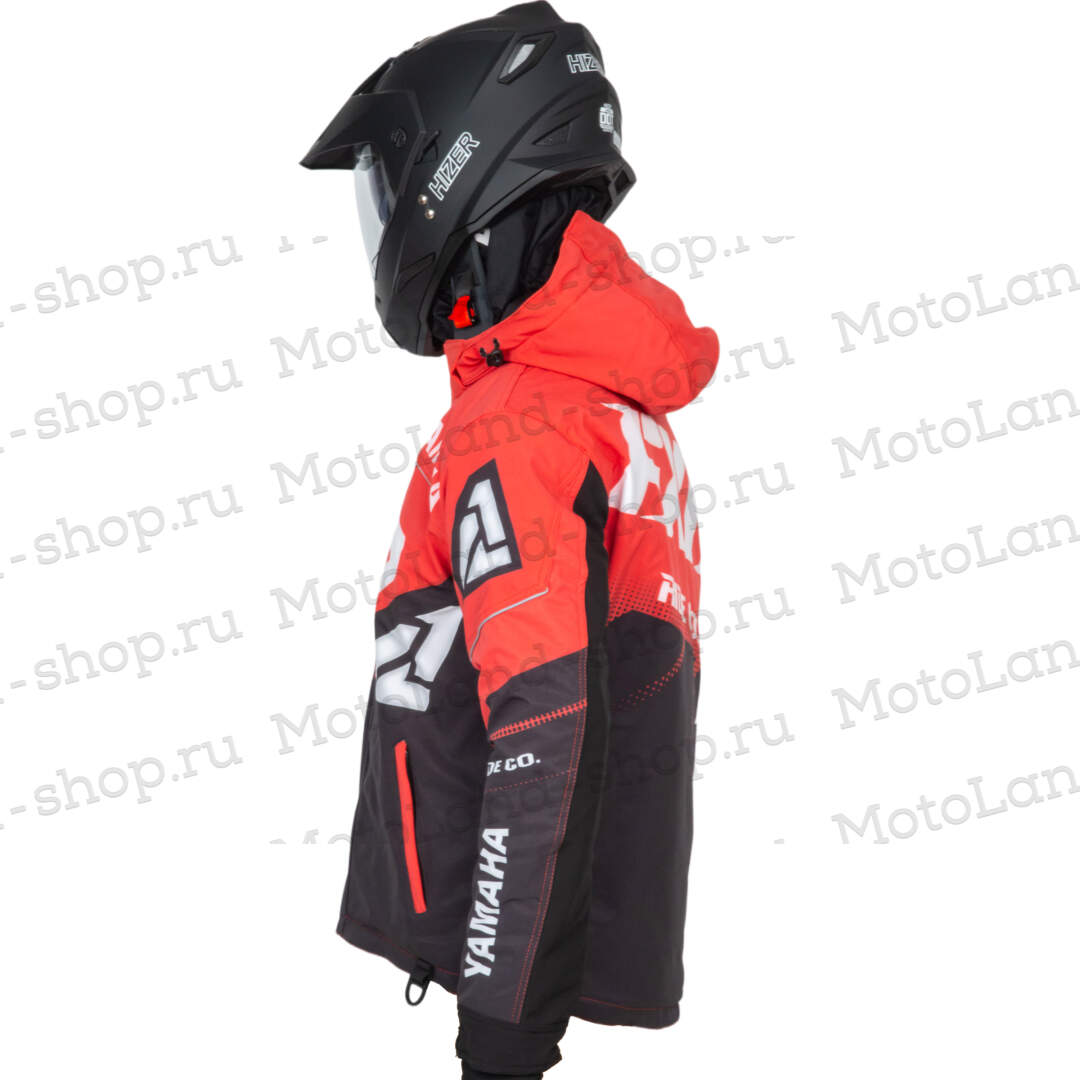 Куртка для снегохода FXR Yamaha Boost №5 black-red (текстиль) (M)