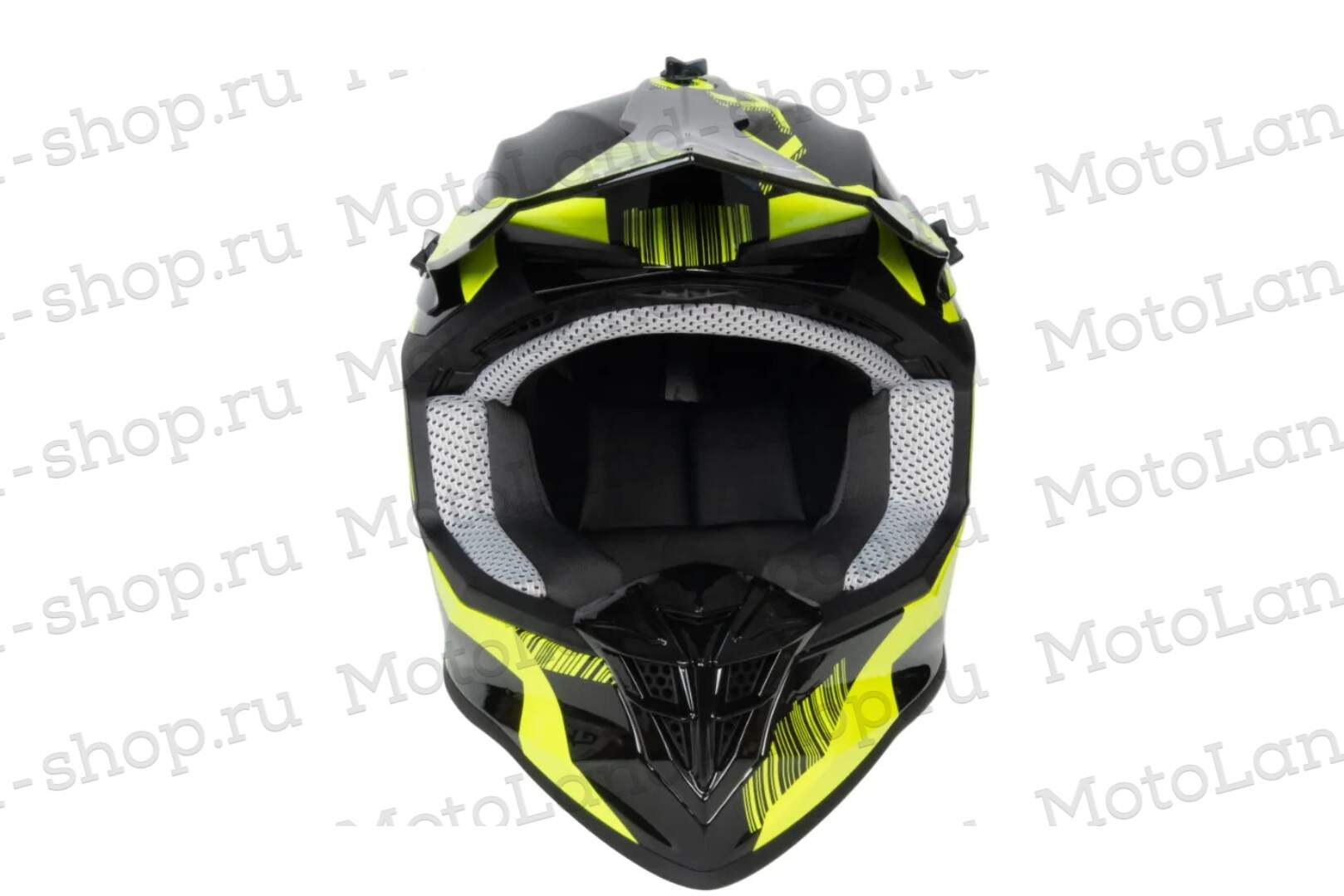 Шлем мото кроссовый GTX 633 №6 (XL) BLACK/FLUO YELLOW