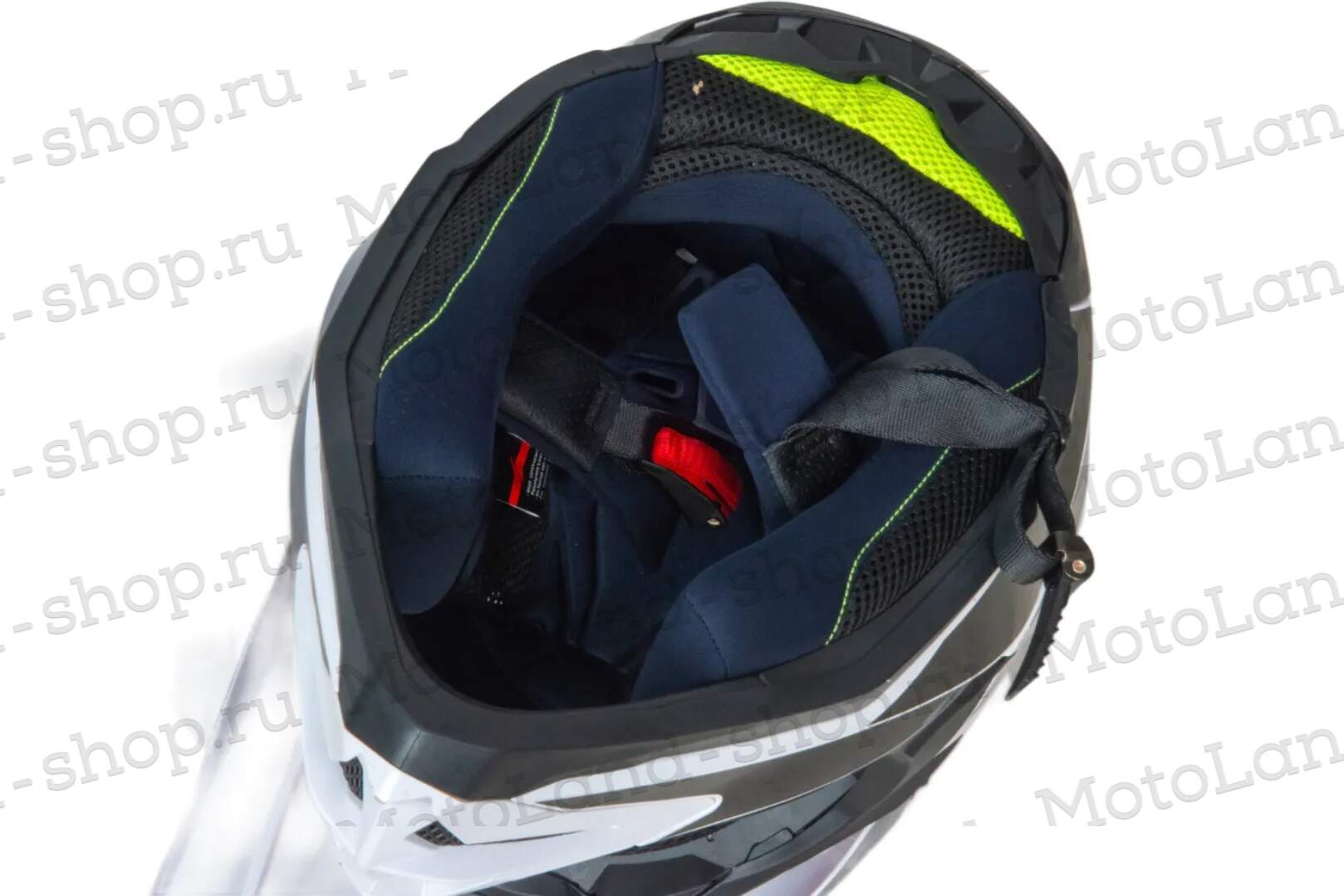 Шлем мото кроссовый HIZER J6803 №1 (L) WHITE/ORANGE Шлем мото кроссовый HIZER J6803 №1 (L) WHITE/ORANGE