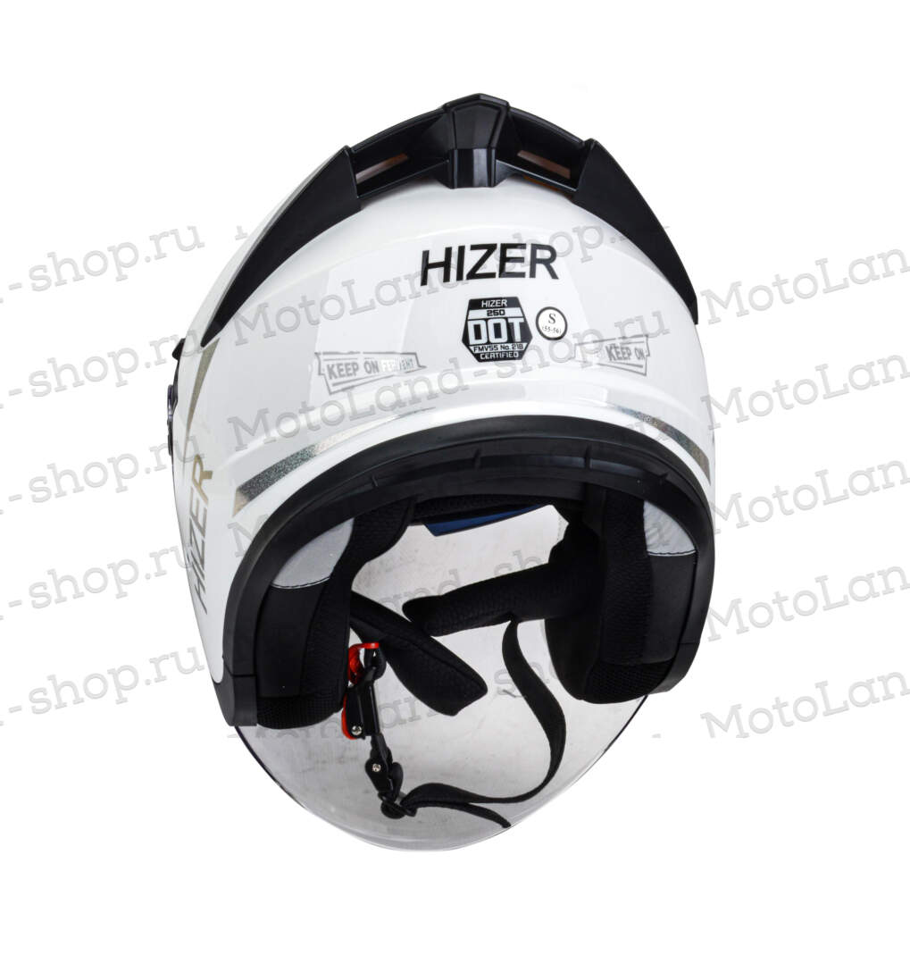 Шлем мото открытый HIZER 250 №2 (XL) white Шлем мото открытый HIZER 250 №2 (XL) white