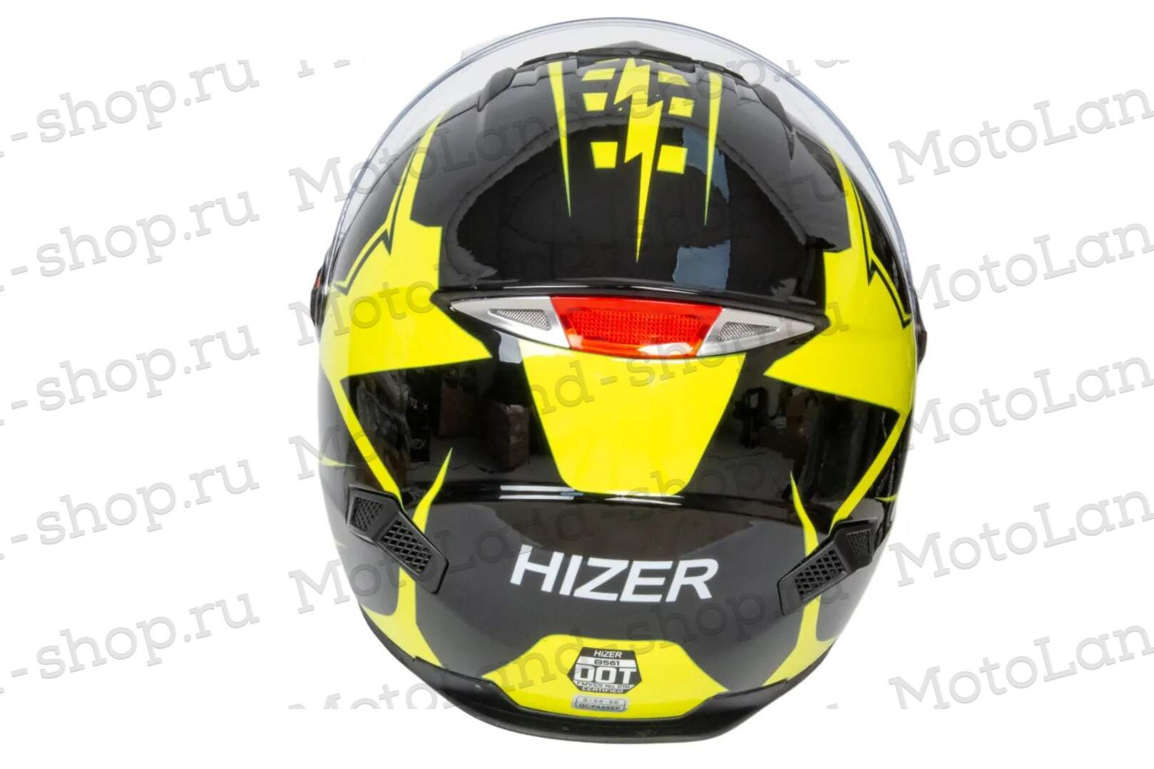 Шлем мото интеграл HIZER B561 №1 (XL)  black/yellow Шлем мото интеграл HIZER B561 №1 (XL)  black/yellow